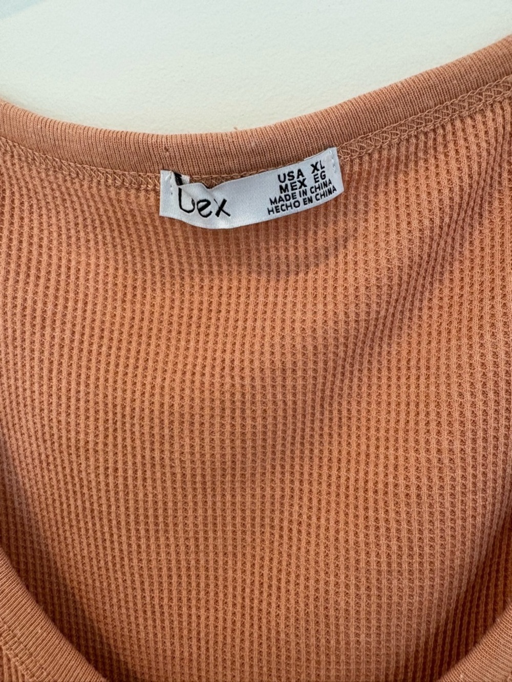 Dex Ribbed Henley Tank Top - Rust Brown - Picture 4 of 5